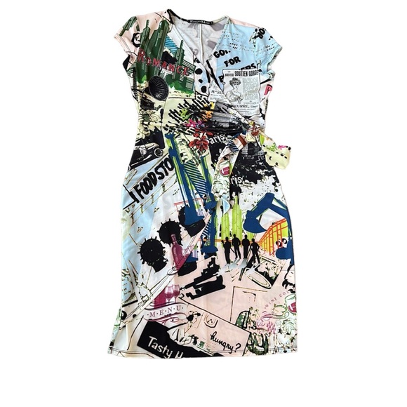 ETOILE DU MONDE faux wrap dress in size 1, never worn - Picture 9 of 14